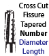 Cross Cut Tapered Carbide Header