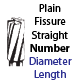 Plain Fissure Straight Carbide Header