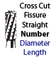 Cross Cut Fissure Straight