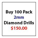 Buy 100 pieces 2mm Small Diamond Drills
